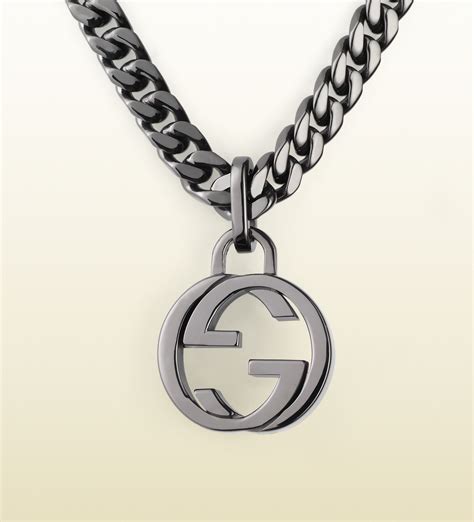 gucci sterling silver interlocking g cluster chain|designer gucci necklace.